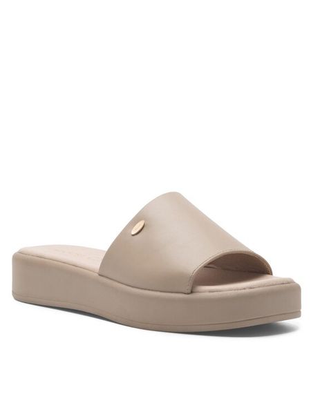 Lasocki Klapki ASTI ARC-3032-13 Beżowy. Brązowe klapki damskie Lasocki, bez wzorów, ze skóry, bez obcasa, bez zapięcia. Za 159.99 zł.