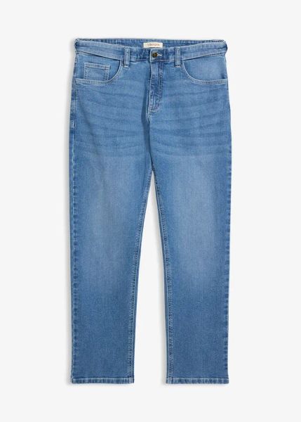 Dżinsy Relaxed Fit. Niebieskie jeansy męskie bonprix, z jeansu. Za 69.99 zł.