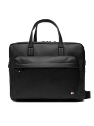 Tommy Hilfiger Torba na laptopa Th Flag Computer Bag AM0AM13989 Czarny. Czarne torby na laptopa damskie Tommy Hilfiger, bez wzorów, ze skóry. Za 569.99 zł.