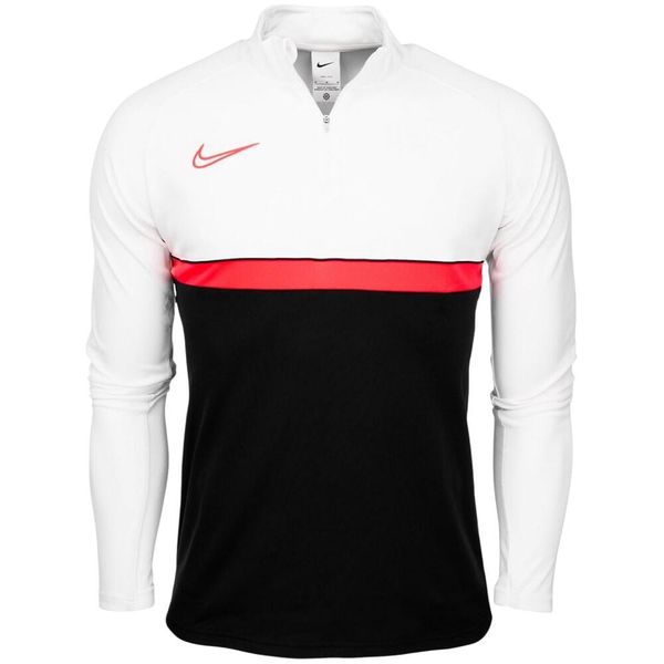 Męska Koszulka Academy 21 DriFIT Quarter Zip Drill Top. Białe bluzy męskie Nike, m, bez wzorów, bez ramiączek, bez kaptura. Za 200.99 zł.