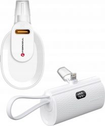 Powerbank ForCell FORCELL F-ENERGY Power Plug F5K3 powerbank 5 000mAh z wbudowanym złączem do Lightning 8-PIN PD 20W biały. Białe powerbanki ForCell. Za 141.40 zł.