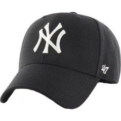Czapka z daszkiem New York Yankees - Snapback - MVP Woolblend - Regulowana. Czarne czapki damskie 47 Brand, bez wzorów, sportowe. Za 119.99 zł.