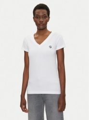 Karl Lagerfeld Jeans T-Shirt A2W17097 Biały Regular Fit. Białe t-shirty damskie Karl Lagerfeld Jeans, xs, bez wzorów, z bawełny, bez kołnierzyka, bez ramiączek. Za 139.99 zł.