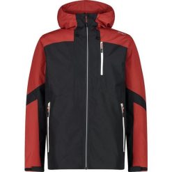 Kurtka nieprzemakalna z stałym kapturem CMP. Czarne kurtki męskie CMP, bez wzorów, sportowe. Za 619.35 zł.