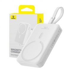 Powerbank magnetyczny Baseus Magnetic Mini 10000mAh 30W MagSafe (biały). Białe powerbanki Baseus. Za 200.00 zł.