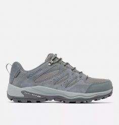 Buty trekkingowe męskie, Redmond IV Low WP. Szare trekkingi męskie Columbia, z materiału, przed kostkę, bez zapięcia. Za 448.25 zł.
