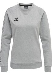 Damska bluza bawełniana Hummel Move Grid. Szare bluzy damskie Hummel, na wiosnę, xs, bez wzorów, z bawełny, klasyczne, bez ramiączek, bez kaptura. Za 203.60 zł.