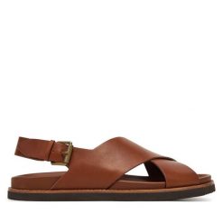 Sandały Polo Ralph Lauren. Brązowe sandały męskie Polo Ralph Lauren, bez wzorów, bez zapięcia. Za 769.99 zł.