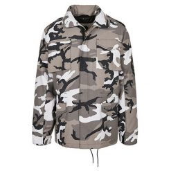 Męska Kurtka Polowa M65 Standard Camo. Brązowe kurtki męskie BUILD YOUR BRAND, m, bez wzorów, sportowe, bez kaptura. Za 521.99 zł.