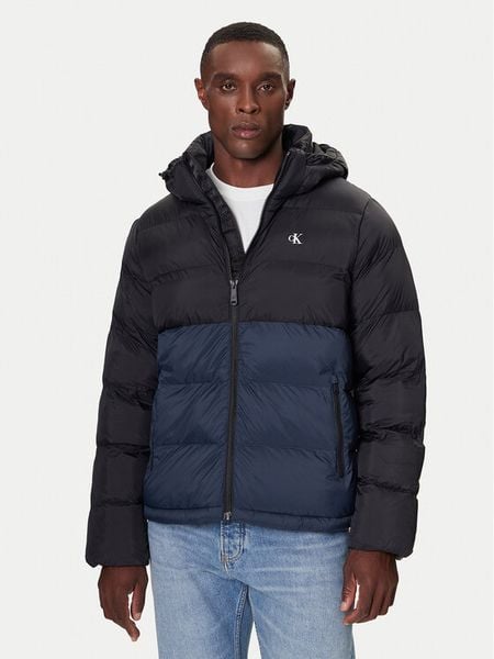 Calvin Klein Jeans Kurtka zimowa LV04RD527G Czarny Regular Fit. Czarne kurtki męskie Calvin Klein Jeans, na zimę, m, bez wzorów, z jeansu, bez kaptura. Za 1,099.00 zł.