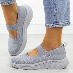 Szare sportowe buty damskie Potocki 01313. Szare obuwie sportowe damskie POTOCKI, na lato, bez wzorów, z jeansu, bez zapięcia. Za 119.00 zł.