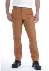 Spodnie Carhartt Stretch Duck Double Front Brown. Brązowe spodnie sportowe męskie Carhartt, m, bez wzorów. Za 334.28 zł.