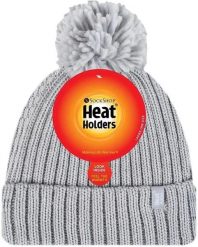 Damska czapka zimowa z uchwytami termicznymi Arden jasnoszara. Szare czapki damskie HEAT HOLDERS, na zimę, z aplikacjami, z materiału, eleganckie. Za 148.99 zł.