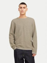 Jack & Jones Sweter George 12268279 Beżowy Regular Fit. Brązowe swetry męskie Jack & Jones, m, bez wzorów, z bawełny, bez kołnierzyka, bez ramiączek. Za 129.99 zł.
