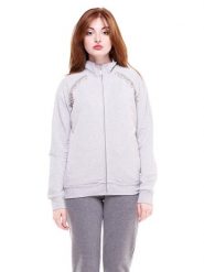 Bluza z bawełna z pełny zamek błyskawiczny na co dzień. Czarne bluzy damskie LEONE 1947 APPAREL, s, bez wzorów, z bawełny, bez ramiączek, bez kaptura. Za 252.56 zł.