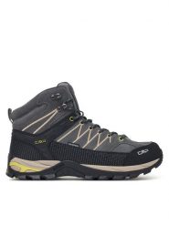 CMP Trekkingi Rigel Mid Wp 3Q12947 Szary. Szare botki męskie CMP, bez wzorów, ze skóry, bez obcasa, bez zapięcia. Za 529.99 zł.