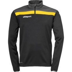 Bluza piłkarska męska Uhlsport Offense 23 1/4 zip. Czarne bluzy męskie Uhlsport, m, bez wzorów, sportowe, bez ramiączek, bez kaptura. W wyprzedaży za 169.50 zł.