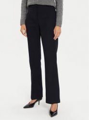 Tommy Hilfiger Spodnie materiałowe Core WW0WW42953 Granatowy Flare Fit. Niebieskie spodnie materiałowe damskie Tommy Hilfiger, bez wzorów, z materiału. Za 699.99 zł.