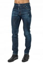 DSQUARED2 Granatowe jeansy cool guy jean. Białe jeansy męskie Dsquared2, z jeansu. W wyprzedaży za 999.99 zł.