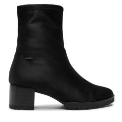 Botki HÖGL. Czarne botki damskie HÖGL, bez wzorów, z gore-texu, bez obcasa, na słupku, bez zapięcia. Za 849.99 zł.