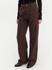 G-Star Raw Spodnie materiałowe Deck 2.0 D26432-E078 Brązowy Wide Leg. Brązowe spodnie materiałowe damskie G-Star Raw, bez wzorów, z bawełny, retro. Za 379.99 zł.