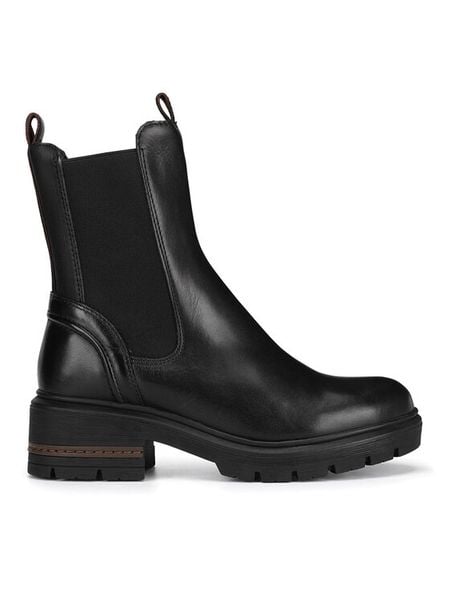 Lasocki Sztyblety RST-GINGER-12 Czarny. Czarne botki damskie Lasocki, bez wzorów, ze skóry, bez obcasa, na płaskiej podeszwie, bez zapięcia. Za 289.99 zł.