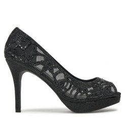 Szpilki Menbur. Czarne szpilki damskie Menbur, bez wzorów, bez obcasa, na szpilce, bez zapięcia. Za 219.99 zł.