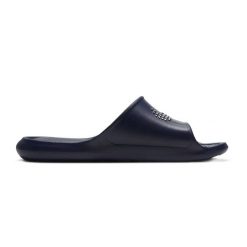 Klapki Nike Victori One M CZ5478-400 niebieskie. Niebieskie klapki męskie bez wzorów, z materiału, bez zapięcia. Za 209.24 zł.