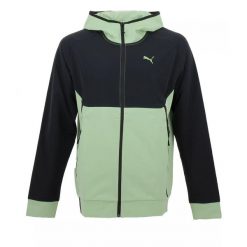 Kurtka dresowa Puma TECH WOVEN. Czarne kurtki męskie Puma, xs, bez wzorów, z dresówki, z kapturem. Za 272.05 zł.