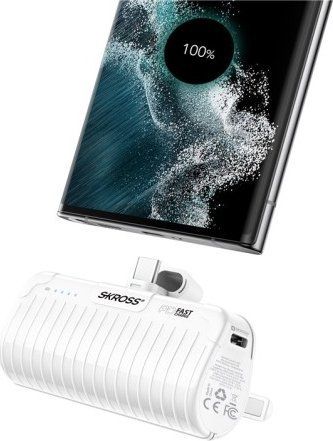 Powerbank Skross Podstawka zasilająca 18,5 W, 5000 mAh - Maksymalna ilość 5000 mAh. Powerbanki Skross. Za 195.59 zł.