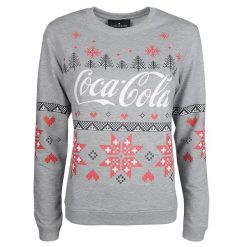 Sugarbird Bluza "Coca-Cola" | CC18AW7130803 / Forcett Snowflake Coca-Cola | Kobieta | Szary. Szare bluzy damskie Sugarbird, m, bez wzorów, z bawełny, bez ramiączek, bez kaptura. W wyprzedaży za 129.00 zł.