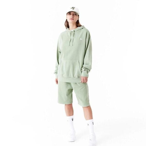 Bluza z kapturem New Era. Zielone bluzy damskie New Era, s, bez wzorów, z materiału, sportowe, bez ramiączek, z kapturem. Za 232.50 zł.