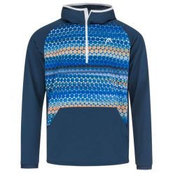 Bluza męska Head Topspin Hoodie dark blue print S. Niebieskie bluzy męskie Head, m, bez wzorów, bez kaptura, tenisowe. Za 289.00 zł.