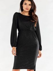 Sukienka Model A551 Black - awama. Czarne sukienki damskie Awama, na imprezę, l, bez wzorów, z elastanu, eleganckie, bez kołnierzyka, plus size, bez ramiączek, maxi, dopasowane. Za 300.83 zł.