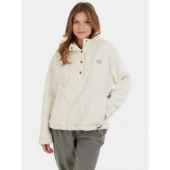 Bluza Damska Fundango Juniper Pile. Białe bluzy damskie FUNDANGO, bez wzorów, z polaru, retro, bez ramiączek. Za 319.90 zł.