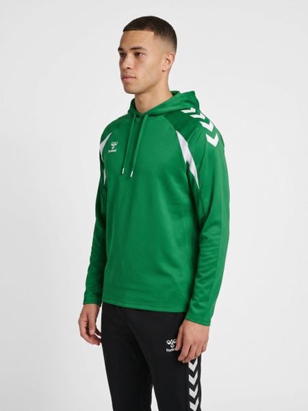 Bluza z kapturem Hummel Core 2.0. Białe bluzy damskie Hummel, m, bez wzorów, z materiału, klasyczne, bez ramiączek, z kapturem. Za 193.50 zł.