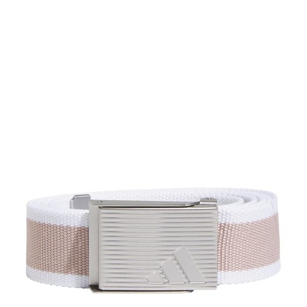 Pasek Reversible Striped Webbing. Białe paski damskie Adidas, bez wzorów, z materiału. W wyprzedaży za 64.97 zł.