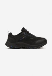 Czarno-Niebieskie Buty Sportowe ze Sznurowaniem i Noskiem z Ekoskóry Joralle. Czarne buty sportowe męskie Born2be, bez wzorów, bez zapięcia. Za 159.99 zł.
