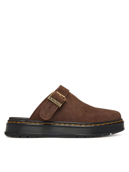Dr. Martens Klapki Brookline DM40666202 Brązowy. Brązowe klapki damskie Dr. Martens, bez wzorów, ze skóry, bez obcasa, bez zapięcia. Za 498.99 zł.