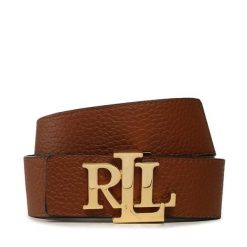 Pasek LAUREN RALPH LAUREN. Brązowe paski damskie Lauren Ralph Lauren, bez wzorów. Za 383.99 zł.