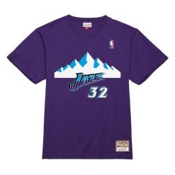 Koszulka Utah Jazz NBA N&N Scottie Pippen. Fioletowe bluzki damskie Mitchell & Ness, bez wzorów, sportowe, bez kołnierzyka, bez ramiączek. Za 252.00 zł.
