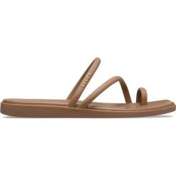 Klapki damskie Crocs Miami Toe Loop Sandal. Brązowe klapki damskie Crocs, bez wzorów, sportowe, bez obcasa, bez zapięcia. Za 200.05 zł.