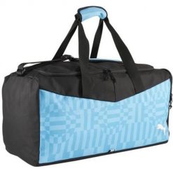 Torba sportowa Puma Individualrise. Niebieskie torby sportowe męskie Puma, bez wzorów, z materiału. Za 149.00 zł.