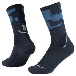 Skarpetki Buff MERINO MW CREW SOCKS MWC2. Niebieskie skarpety męskie Buff, bez wzorów, z elastanu. Za 139.90 zł.