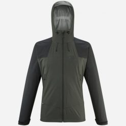 Kurtka trekkingowa męska MILLET M Fitz Roy wodoodporna Grafitowy. Szare kurtki sportowe męskie Millet, na zimę, m, bez wzorów, bez kaptura, narciarskie. Za 479.00 zł.