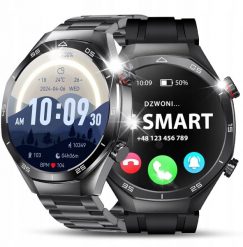 Smartwatch JG Smart Smartwatch Zegarek Męski - Smart Watch Menu w języku polskim Rozmowy telefoniczne Puls + 2 Paski. Zegarki męskie JG Smart, bez wzorów. Za 395.98 zł.