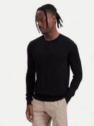 KARL LAGERFELD Sweter 655011 564301 Czarny Regular Fit. Czarne swetry męskie KARL LAGERFELD, m, bez wzorów, z wełny, bez kołnierzyka, bez ramiączek. Za 839.99 zł.