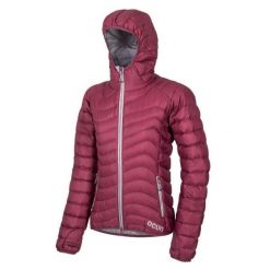 Kurtka puchowa damska Ocun Tsunami Eco. Czerwone kurtki sportowe damskie Ocun, s, bez wzorów, z puchu, bez ramiączek, bez kaptura, trekkingowe. Za 728.99 zł.
