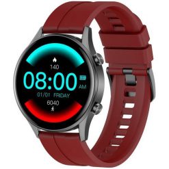 Smartwatch Gino Rossi SW019-3 Czerwony (SG014C). Czerwone zegarki smartwatch Gino Rossi, bez wzorów. Za 249.00 zł.