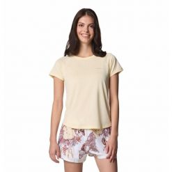 Columbia Koszulka Bogata Bay 2072571758. Żółte koszulki sportowe damskie Columbia, xs, bez wzorów, bez ramiączek. Za 129.99 zł.
